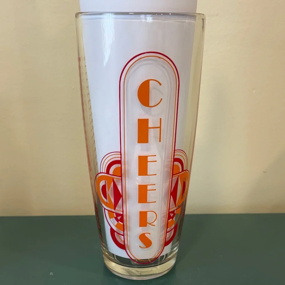 Vintage 1970s Irvinware ‘Cheers’ Cocktail Mixer